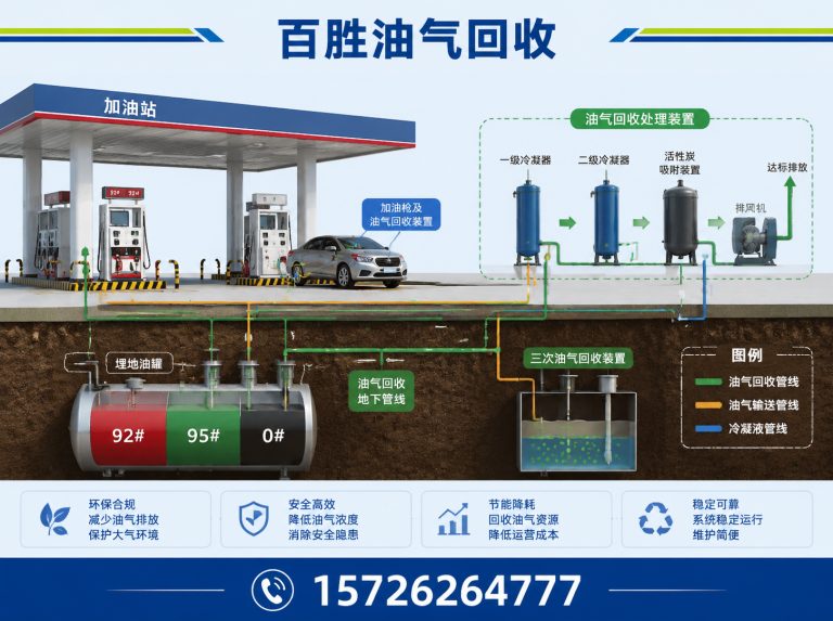 黄岛区加油站油气回收系统展示图